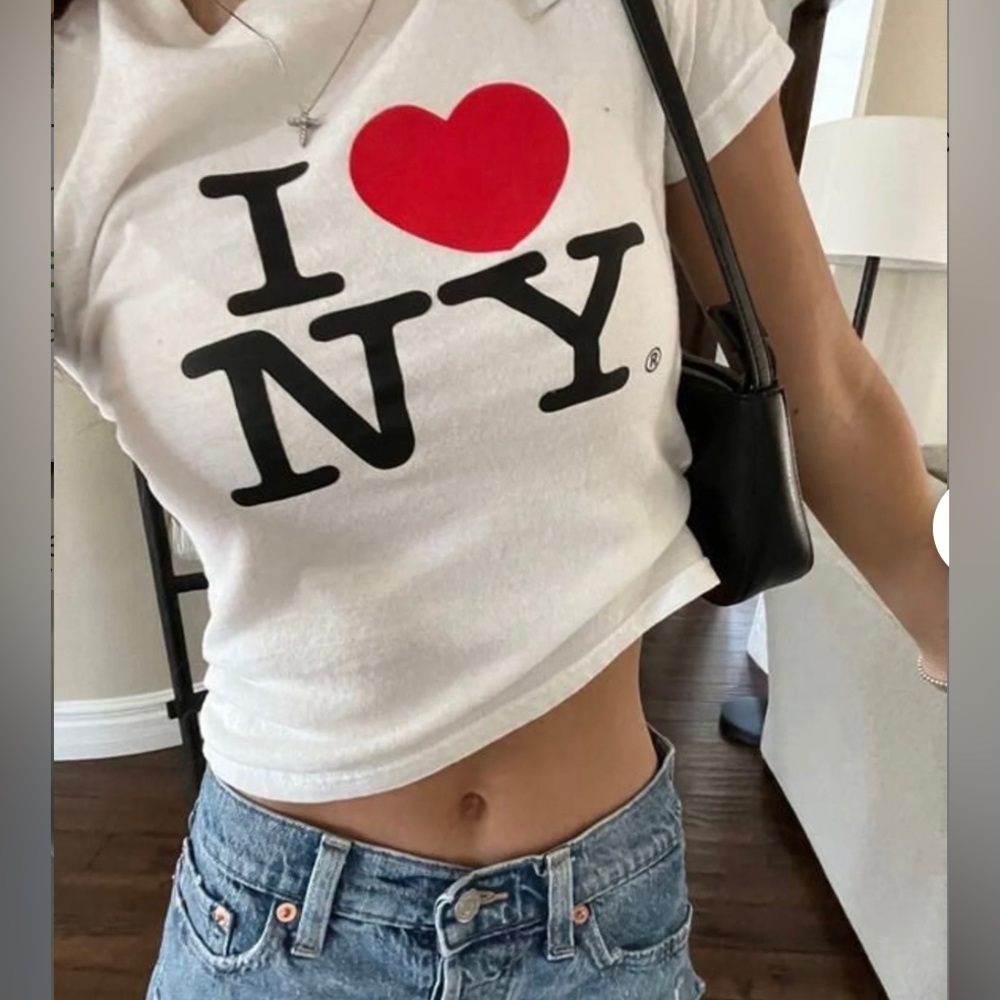 White 'I ❤️ NY' Women's T-Shirt